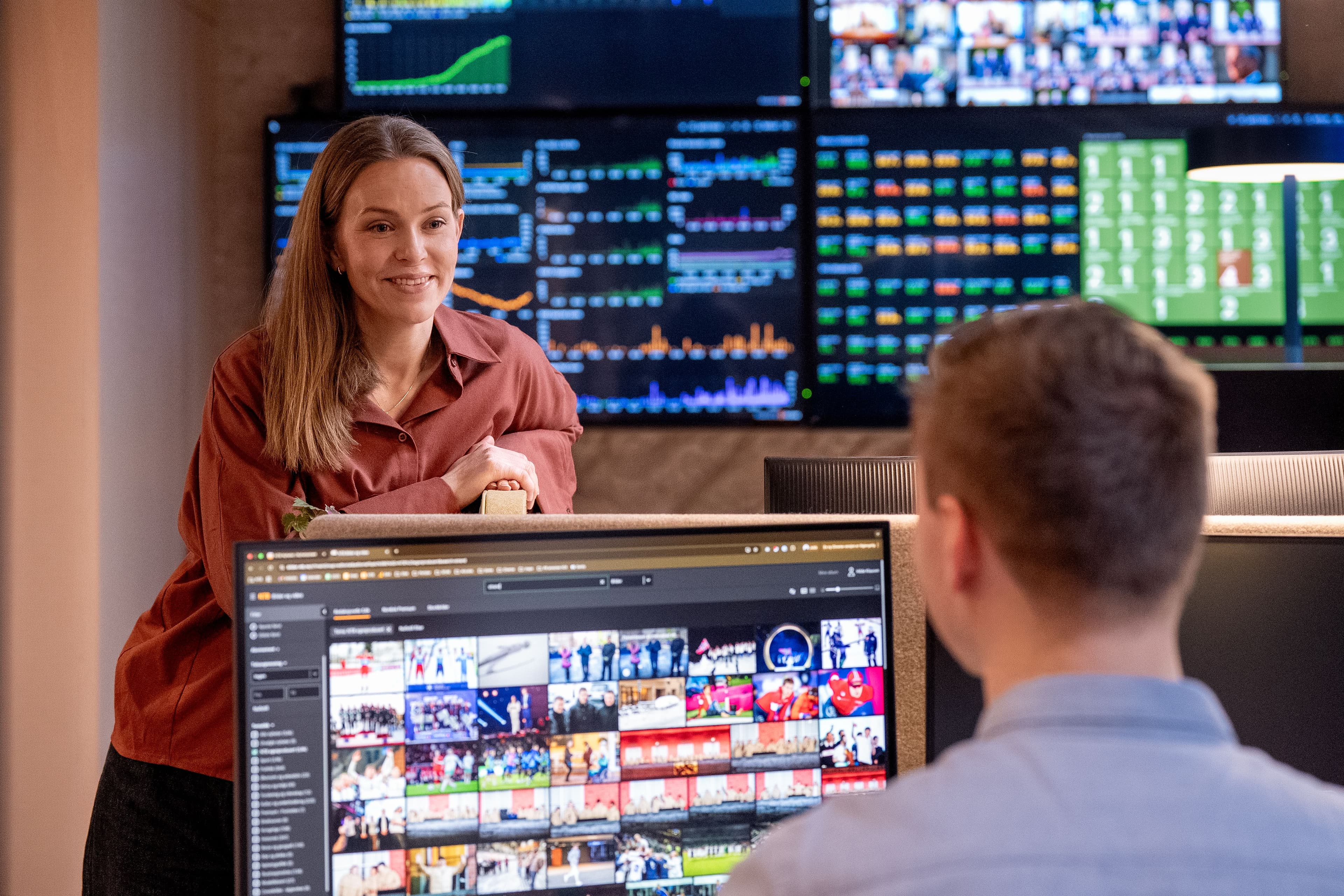 NTB colleagues smiling while working